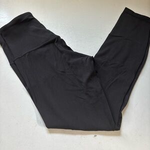 lululemon athletica Black Capri Zipper Leggings